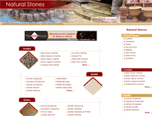 Tablet Screenshot of naturalstones.eindiabusiness.com